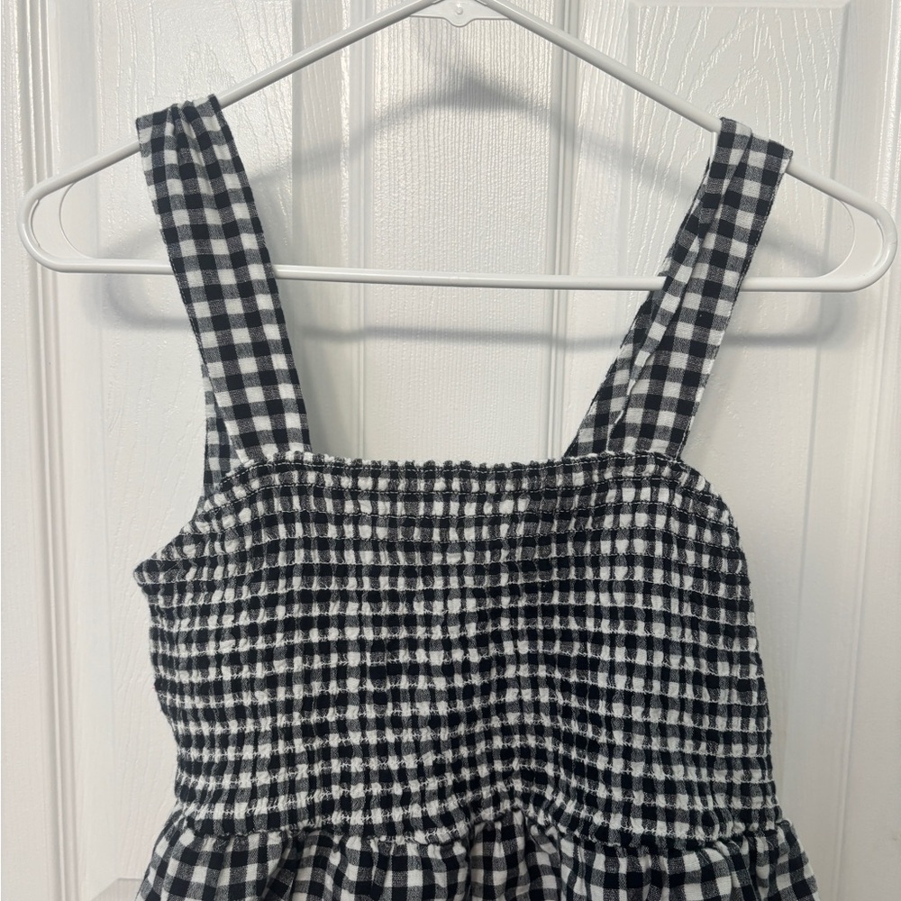 Black and White BabyDoll Top